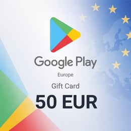 Cartão Presente Google Play EU 50 EUR