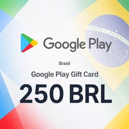 Cartão Presente Google Play Brasil 250 BRL