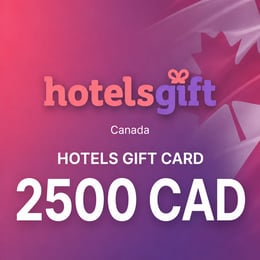 HotelsGift Canada Gift Card 2500 CAD