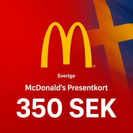 McDonald's Sverige Presentkort 350 SEK