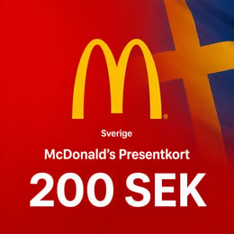 McDonald's Sverige Presentkort 200 SEK