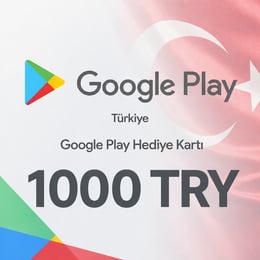 بطاقة هدايا Google Play تركيا 1000 TRY