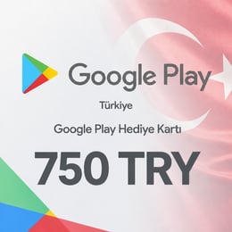 Google Play Turkiet Presentkort 750 TRY