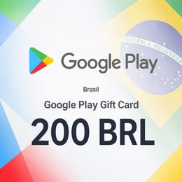 Cartão Presente Google Play Brasil 200 BRL