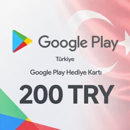 Google Play Turkiet Presentkort 200 TRY