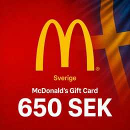 McDonalds Zweden Cadeaubon 650 SEK