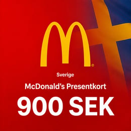 McDonald's Sverige Presentkort 900 SEK