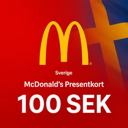 McDonald's Sverige Presentkort 100 SEK