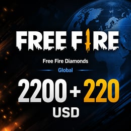 Free Fire Diamonds 2200 + 220 Global