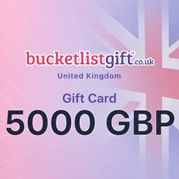 بطاقة هدايا BucketlistGift المملكة المتحدة 5000 جنيه إسترليني