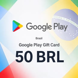 Cartão Presente Google Play Brasil 50 BRL