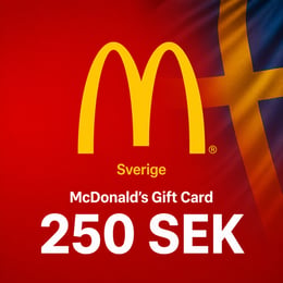McDonalds Sverige Presentkort 250 SEK