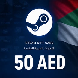 Steam الإمارات العربية المتحدة بطاقة محفظة بقيمة 50 درهم إماراتي
