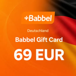 Babbel Germany Gift Card 69 EUR