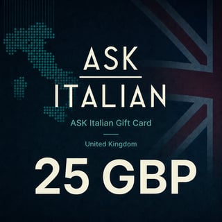 ASK Italian UK Gift Card 25 GBP