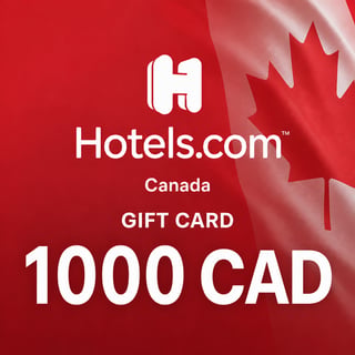 Hotels.com Canada Gift Card 1000 CAD