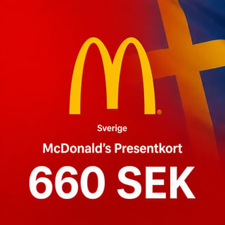McDonald's Sweden Gift Card 660 SEK