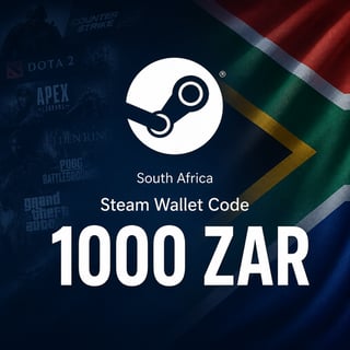 Steam South Africa Wallet Code 1000 ZAR