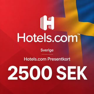 Hotels.com Sweden Gift Card 2500 SEK