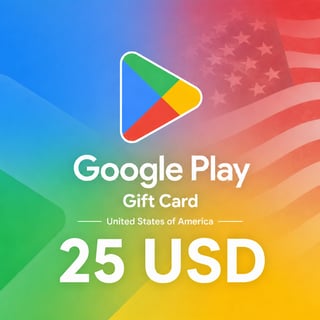 Google Play United States Gift Card 25 USD