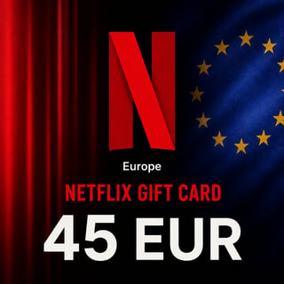 Cartão Presente Netflix Europa 45 EUR