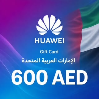 Cartão Presente Huawei Emirados Árabes Unidos 600 AED