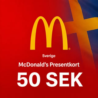 McDonald's Sverige Presentkort 50 SEK