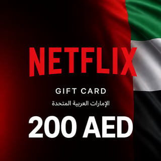 Cartão de Presente Netflix Emirados Árabes Unidos 200 AED
