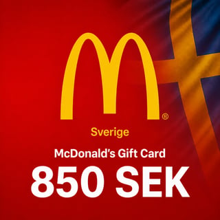 McDonalds Sverige Presentkort 850 SEK