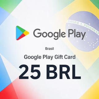 Cartão Presente Google Play Brasil 25 BRL