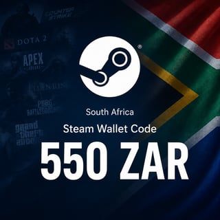 Steam South Africa Wallet Code 550 ZAR