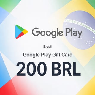 Cartão Presente Google Play Brasil 200 BRL
