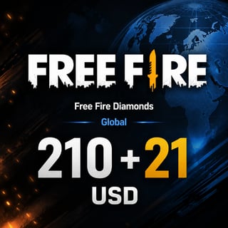 Free Fire Diamonds 210 + 21 Global