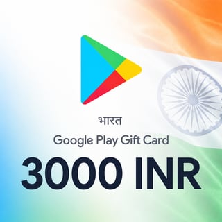 Google Play भारत उपहार कार्ड 3000 INR