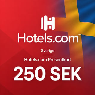 Hotels.com Sverige Presentkort 250 SEK