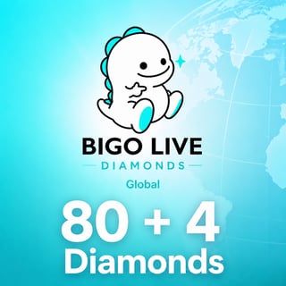 Bigo Live 80 + 4 Bonus Diamanten Weltweit 2 USD