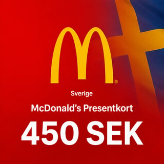 McDonald's Sverige Presentkort 450 SEK