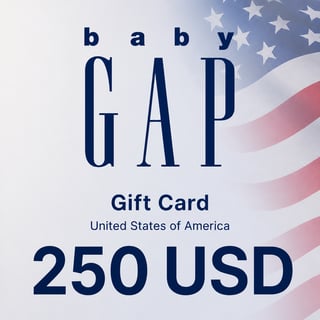 بطاقة هدايا BabyGap الولايات المتحدة الأمريكية بقيمة 250 دولار أمريكي
