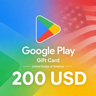 Google Play United States Gift Card 200 USD
