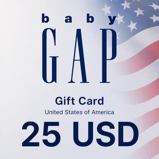 بطاقة هدايا BabyGap الولايات المتحدة الأمريكية بقيمة 25 دولار