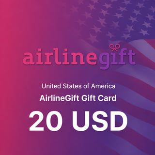 AirlineGift Estados Unidos Tarjeta de Regalo 20 USD
