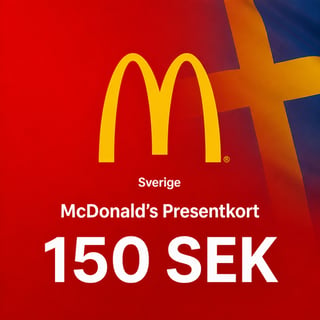 McDonald's Sverige Presentkort 150 SEK