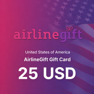 AirlineGift Tarjeta de regalo de Estados Unidos 25 USD
