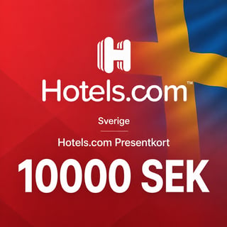 Hotels.com Sverige Presentkort 10000 SEK