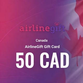 AirlineGift Cartão Presente do Canadá 50 CAD