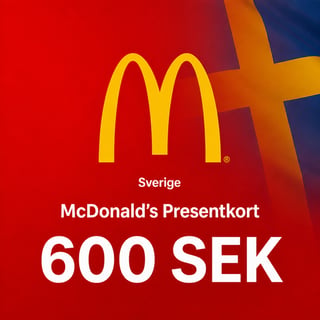 McDonald's Sverige Presentkort 600 SEK