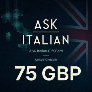 ASK Italian UK Gift Card 75 GBP