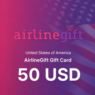 AirlineGift Tarjeta de regalo de Estados Unidos 50 USD