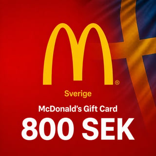 McDonalds Sverige Presentkort 800 SEK