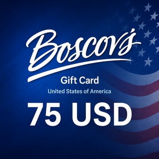 כרטיס מתנה של Boscov's ארה"ב ב-75 USD